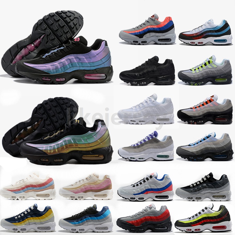 

Designer 95s Running Shoes Neon Laser Fuchsia Red Orbit Bred Aqua Triple Black White Mens Trainers Women Sport Sneakers Size 36-46, #14