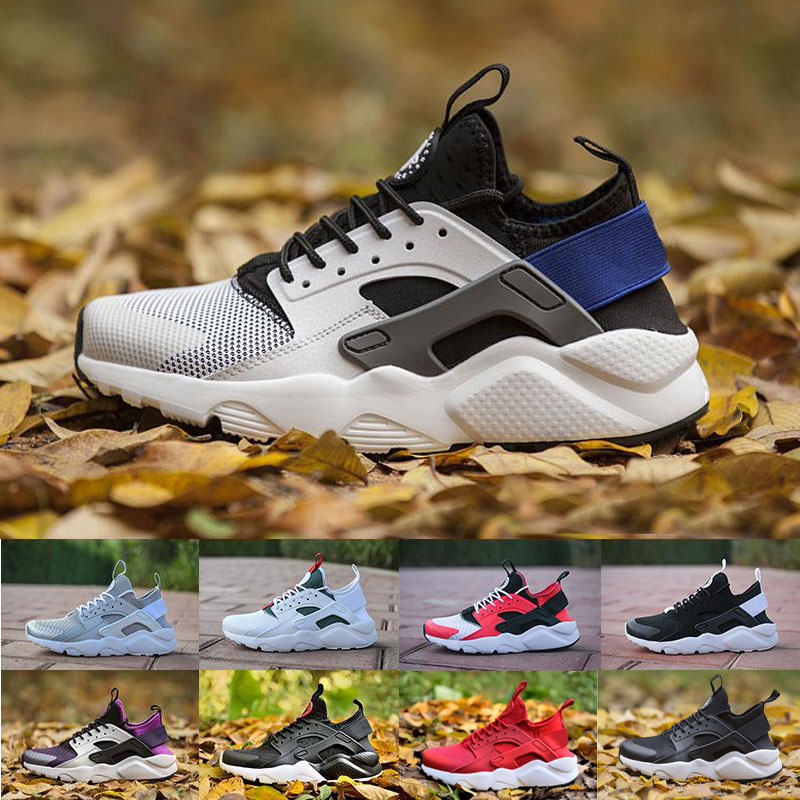 

2019 High Quality huarache 4 running Shoes For Men Women Black white red Grey Sneakers Huaraches Jogging designer Sports trainers Shoes, Itme 7