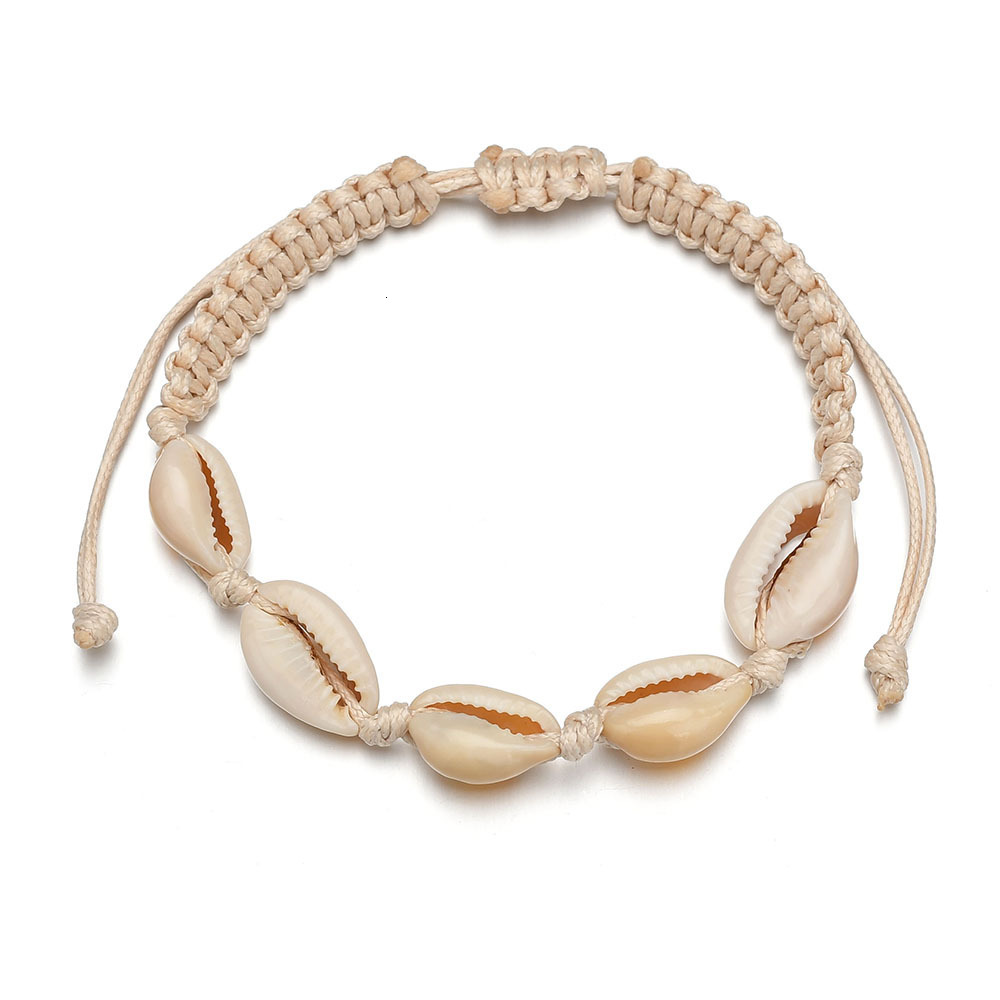 

Accessories Concise Shell Bracelet Woman Manual Weave Bracelet Hand Decorate