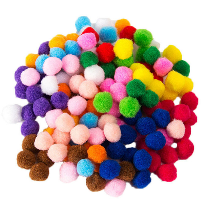 

1000/2000/5000/10000PC Pompom 5-25mm Soft Pompones Fluffy Plush Crafts DIY Pom Poms Ball Furball Home Decor Sewing Supplies