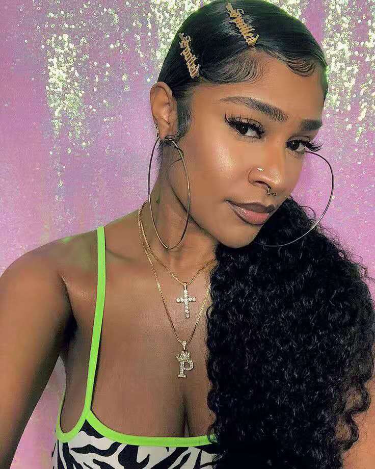 

Sleek low afro kinky curly african american ponytail 1pcs 140g clip in Sleek and virgin human hair pony tail hair extension