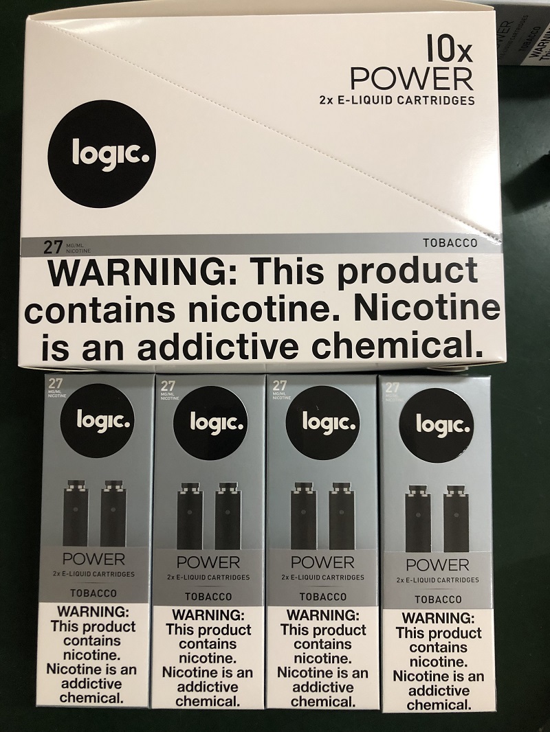 

LOGIC POWER 2PK REFILL TOBACCO M27 2X CARTRIDGES 10PCS/LOT ecigarette atomizer