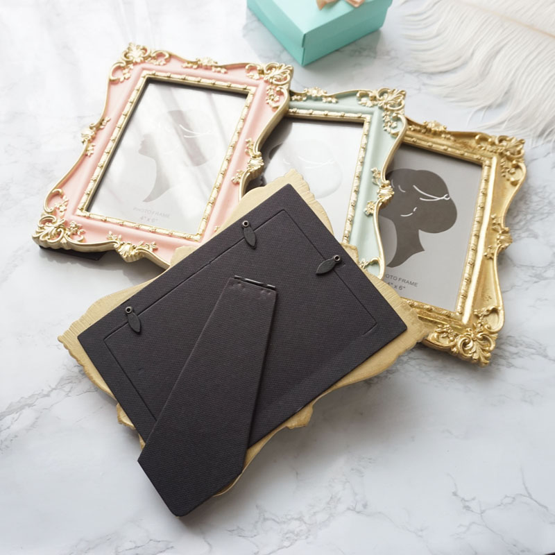 

Vintage French Old Relief Baroque Frame 6-inch Photo Frame Photo