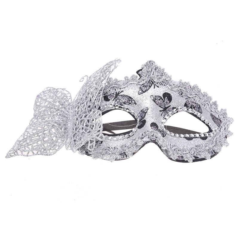 

LIXF Venetian mask Venice Carnival Plastic Halloween Party Performance SILVER