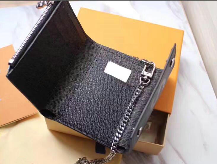 

Designer-2019 top quality multicolor leather key holder short designer six key wallet women classic zipper pocket men design key chain 7547, Red