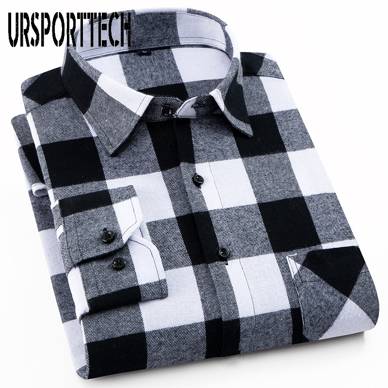 100% coton pour hommes Plaid Flanelle Chemises Slim Fit Casual Male Chemise à manches longues souple confortable respirant de haute qualité Chemi