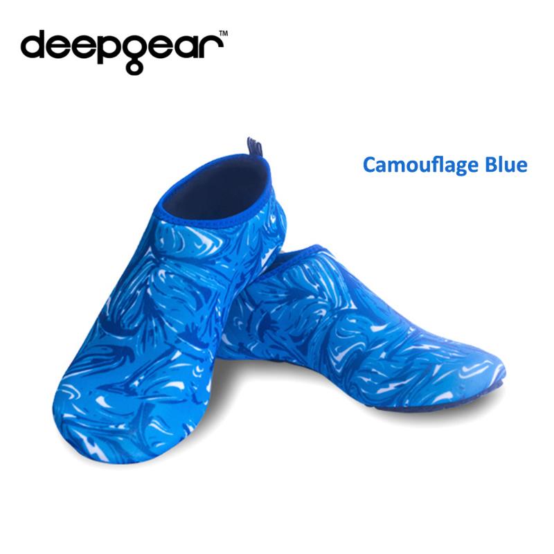 

DEEPGEAR 3MM neoprene aqua shoes socks Soft TPE sole running shoes Yoga Watersport snorkel swimming diving for adult