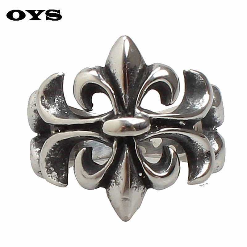 

Fashion Stainless Steel Cross Ring Man Woman Punk Hip Hop Ring Jewelry