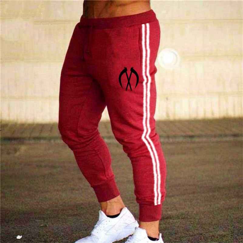 

Fashion street track pants men's trousers track pants jogging casual printing sportswear casual men's hip hop sports, Photo color