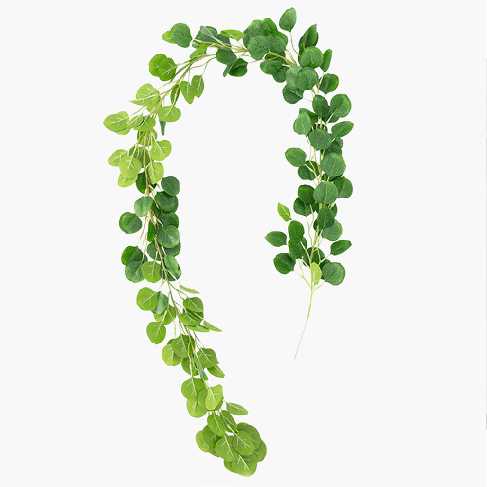 

Simulated Eucalyptus 2019 Greenery Festive Ornament Artificial Plant Romantic Green/Autumn Red 2M Party Home Decor Creative