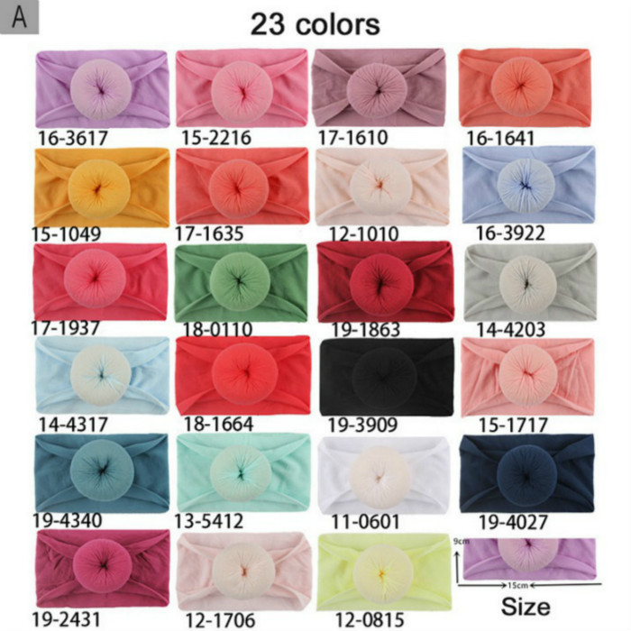 

2020 Children Designer Hair Accessories Kids Baby Fashion Solid Color Accessories Girls Casual Headbands 23 Colors 15cm*9cm Hot Sell, 11-0601