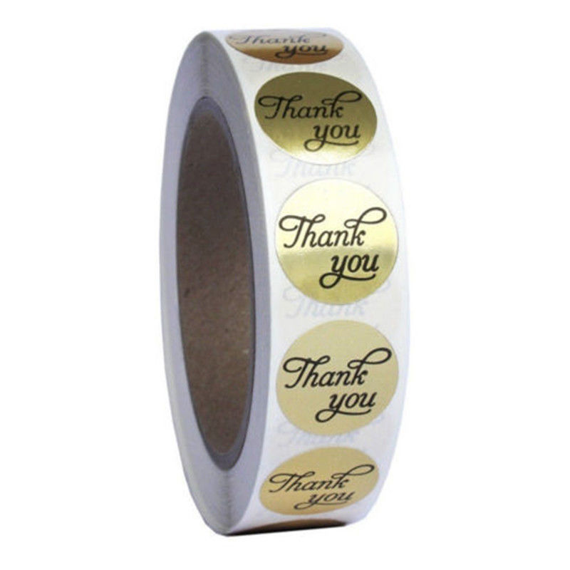 

500 Pcs Thank you stickers wedding favor gifts seal sticker gift wrapping gift sealing labels packaging labels party decorations