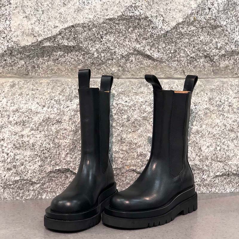 

Hot Sale-omen platform boots 2019 new brand lady boot luxury designer women boots, Brown#2
