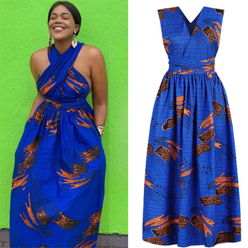 

DIY Lace Up Ladies African American Clothes 2020 Sexy Pants Top Skirts Maxi Dress Robe Africaine plus African Dresses for Women