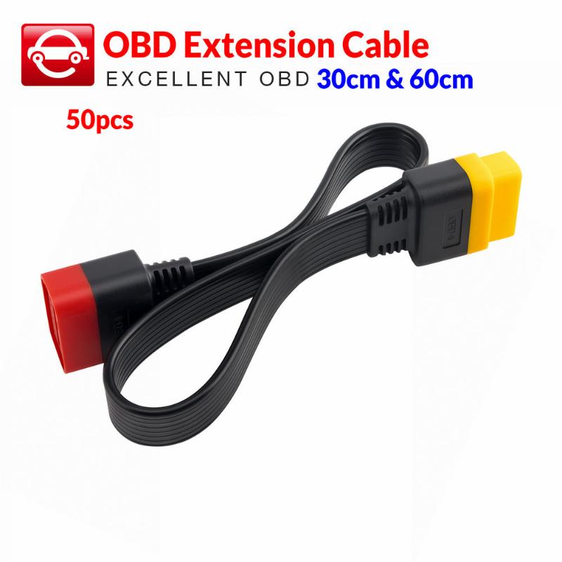 

50pcs OBD Extension Cable for X431 V/V+/PRO/PRO 3/Easydiag 3.0 Length 30cm 60cm