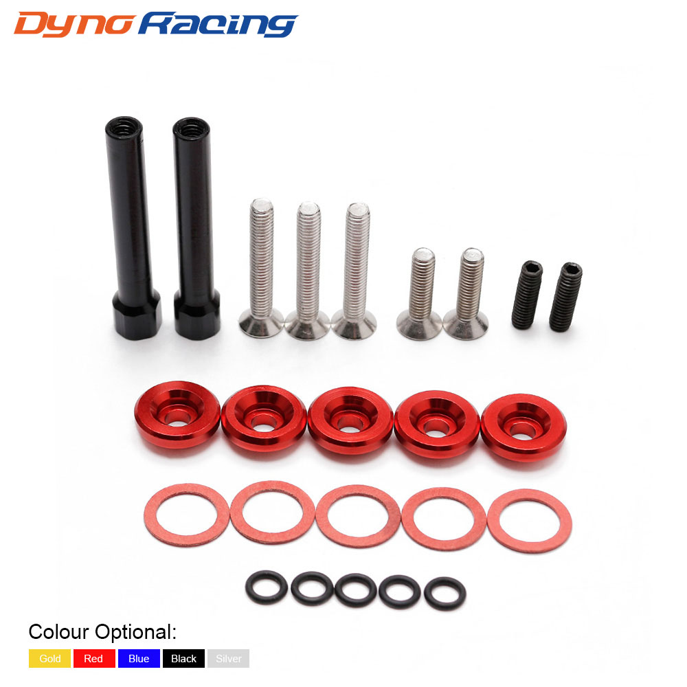 5 PC NEO-CHROMED ALUMINIUM VALVE COVER WASHER KIT FOR D-SERIES HONDA CIVIC
