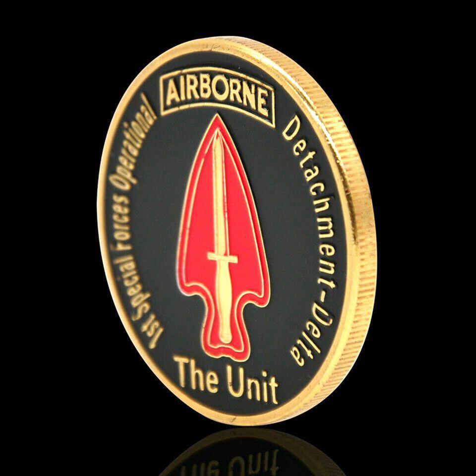 Arrow Airborne USA 1st Special Forces Combat Air Force Metal Craft Gold Plated Challenge Coin Collection Gift-image-521667956
