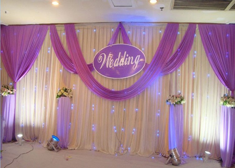 

3*6m (10ft*20ft) Wedding Curtain Backdrops with silver Sequins Swag Ice Silk Wedding Party Stage backdrop curtion event party decortaion
