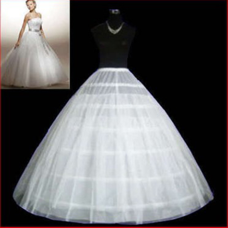 

2 Layer Tulle and 6 Hoop Ball Gown Women's Petticoat Crinoline Birdcage Cosplay Underskirt Skirt Wedding Adjustable for Lolita Girl Bride, White