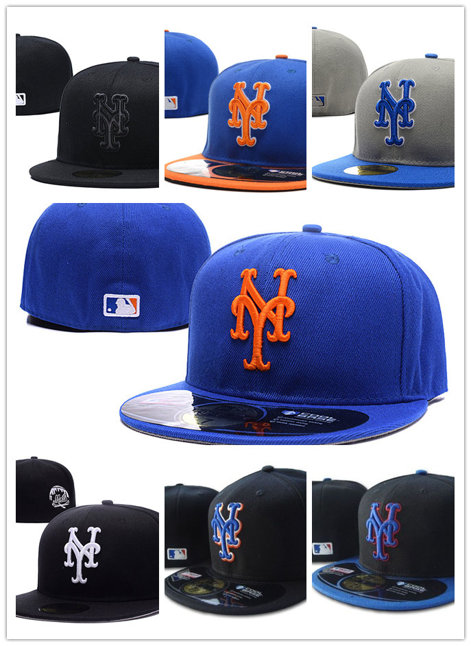 mets hat black and blue
