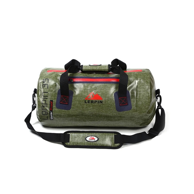 

Custom Large Travel Duffel Bag Men Waterproof Sports Gym Bag, Green color