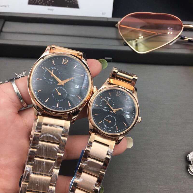 

Lovers' Top brand men women watches rose gold Full Stainless Steel band all dials work luxury wrist watch for ladies mens Valentine's Day present Mother's Day Gift