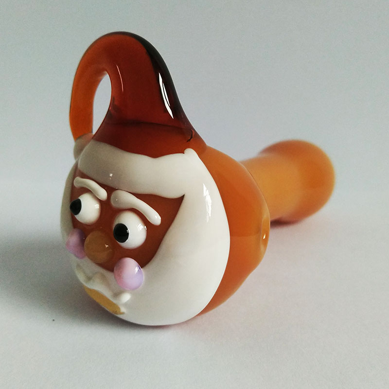 

Santa Claus Glass Hand Pipes Tobacco Pipe Making Supplie Dab Rig Christmas Gift 4inch Length