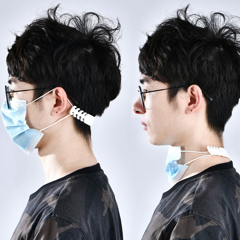

Creative Soft Silicone Face Mask Hook Prevent Ear Pressure Adjustable Masks Strap Extension Buckle Ear Strap Hooks