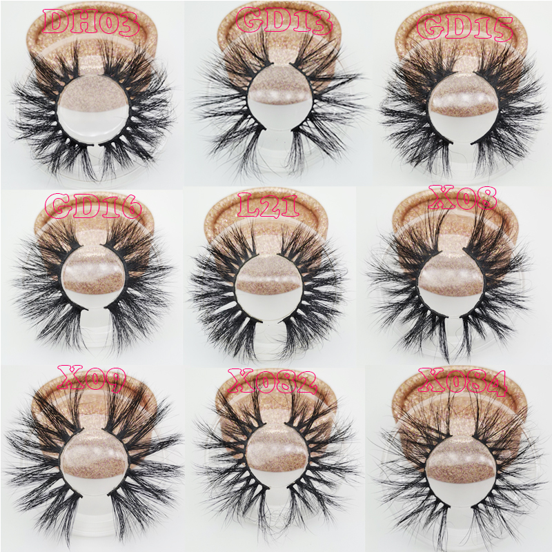 

Best Seller Real 3D Mink eyelashes 25mm long lashes long lashes with Custom Packaging Boxes private logo logo lashes