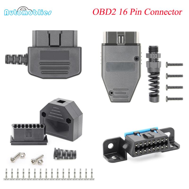 

OBD2 16Pin Male Female obd2 Connector for Diagnostic Cable for OBD II Auto Diagnostic Tool ELM327 V1.5 Code Reader Scanner