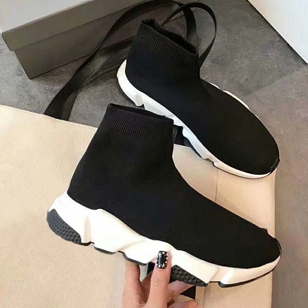 

2020 NEW Superior Quality Designer Sneakers Speed Trainer Runner Top Coach Fashion Flat Socks Boots Outdoor Casual Shoes Size 34-45, Clear