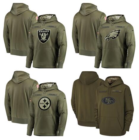 dallas cowboys nike 2018 nfl men's salute to service therma hoodie