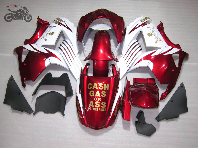 

Customiz injection molded fairings kit for Kawasaki Ninja ZX-14 2006 2007 2008 ZX14R ZX-14R 06-08 high quality Chinese fairing kits, Customize other mold