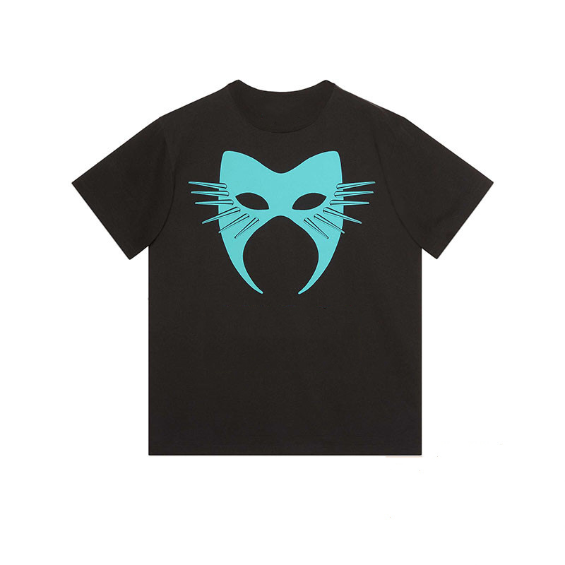 

Mens Stylist T Shirt Men Women Mask Summer T Shirt Hip Hop Black White Short Sleeve S-2XL