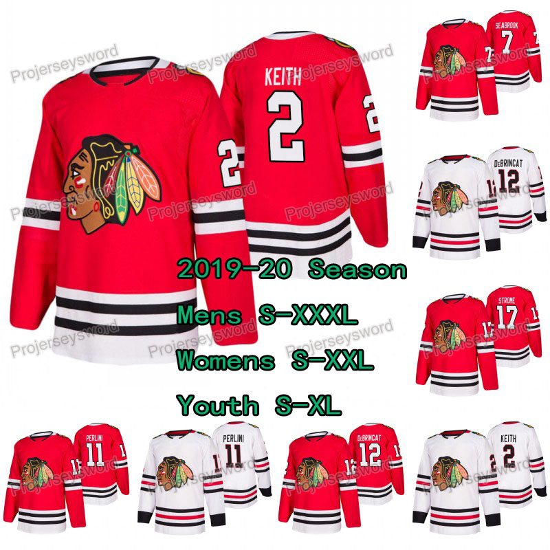 

2019-20 Chicago Blackhawks 2 Duncan Keith 5 Connor Murphy 7 Brent Seabrook 11 Brendan Perlini 12 Alex DeBrincat 17 Dylan Strome Jerseys, 17 red