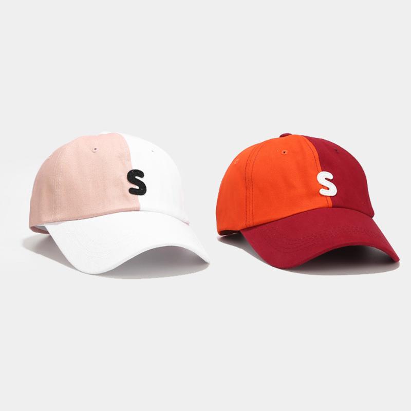 

Visors 2021 Hat Women Korean Letters Baseball Cap Female Youth Fashion Casual Color Matching Spring And Summer Student Sun @30, Black