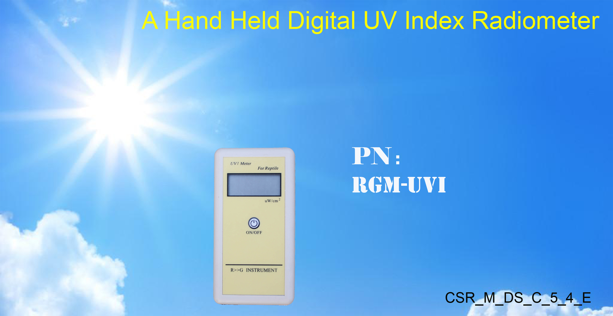 

Reptile Lamp UV Meter, UVI Radiometer, UV Radiometer, RGM-UVI, Radiometer