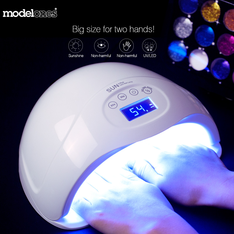 

Modelones SUN5 plus 48W Dual UV Led Lamp Nail Dryer For All Types Gel 24Leds UV Lamp Nail Machine 30s/60s/99s Timer LCD Display