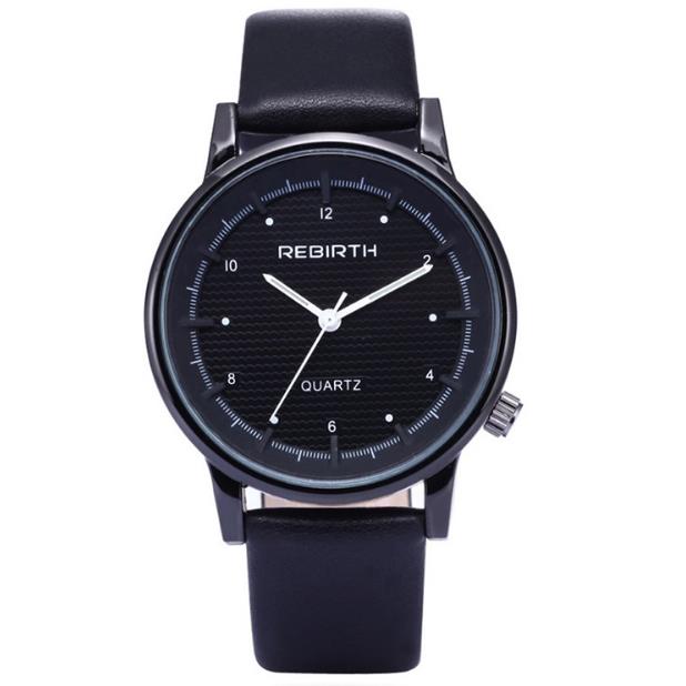 

Casual fashion quartz watch male round digital diamond male watch waterproof business wrist watch pu strap pin buckle, Multi-color