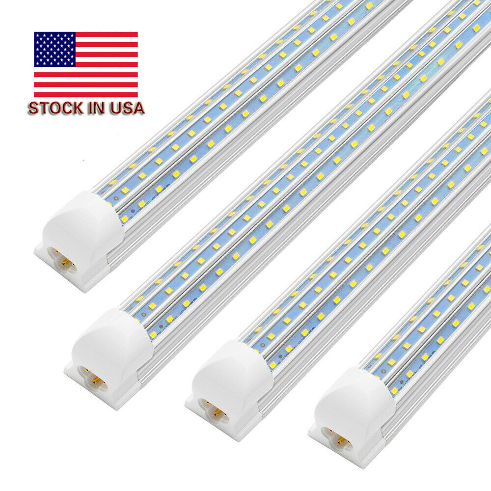

120W V-Shaped Integrate T8 LED Tube 2 4 5 6 8 Feet LED Fluorescent Lamp 8ft 4ft LEDs Light Tubes Cooler Door Lighting shop garage fixtures bar warehouse