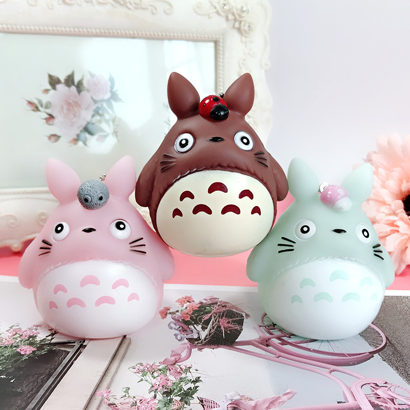 

Cute My Neighbor Totoro Doll Keychain Chinchilla Keyrings Pendant fit Bag Charms Purse Accessory for Miyazaki Hayao Comic Fans 003541