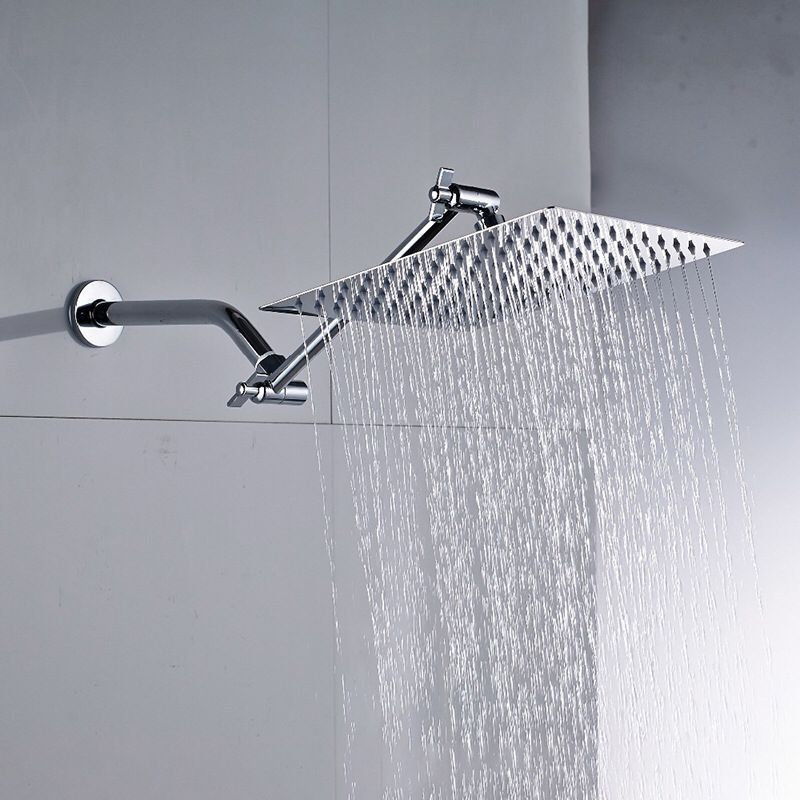 6//8//10/'/' Round Square Stainless Steel Bathroom Rain Shower Head Top Sprayer LE