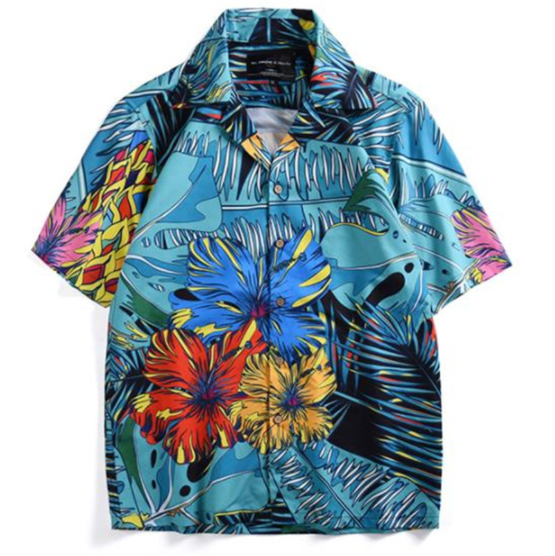 camisas tropicales hombre