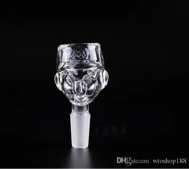 

The head of a cartoon character Wholesale bongs Oil Burner Pipes Water Pipes Glass Pipe Oil Rigs Smoking, Free Shipping