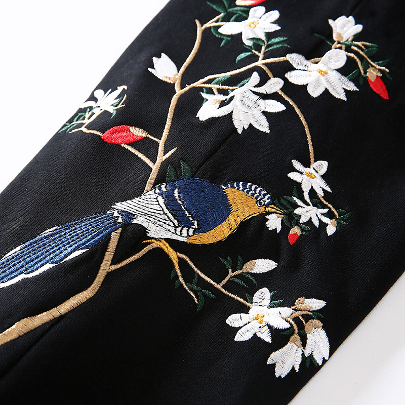 

New Arrival Hip Hop Embroidery Harem Men Trousers Male Black Joggers Drawstring Pants Fitness Loose Casual Solid Sweatpants