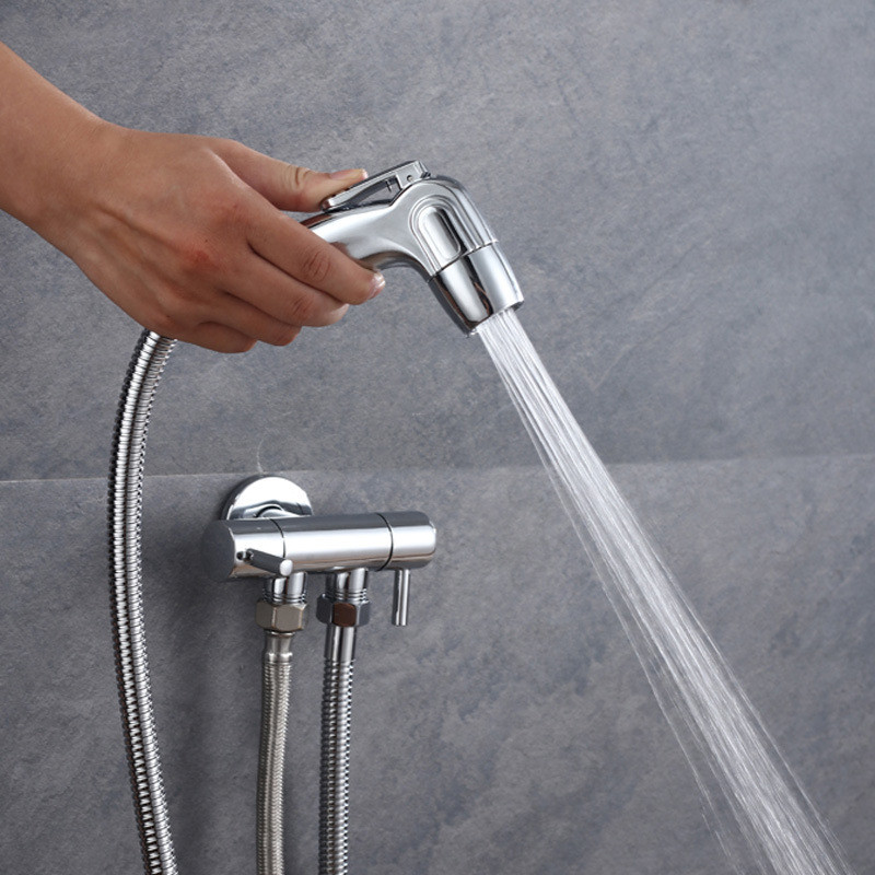 cabezal de ducha Pulverizador de bid/é de acero inoxidable ahorro de agua cabezal pulverizador para cabezal de ducha Plateado Frap Hand boquilla de pulverizaci/ón para inodoro