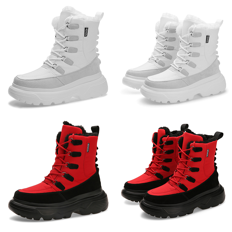

2020 warm lithe soft winter designer lace type6 triple white black red man boy men boots mens Sneakers Boot trainers outdoor walking shoes, Color#1