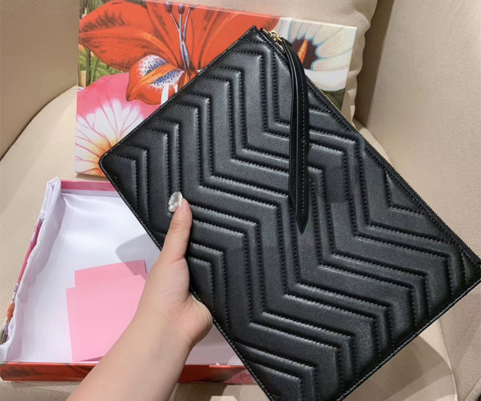 

quality handbags Clutch Bags Fashion real leather Bag purse wallet bags With box and dust bag