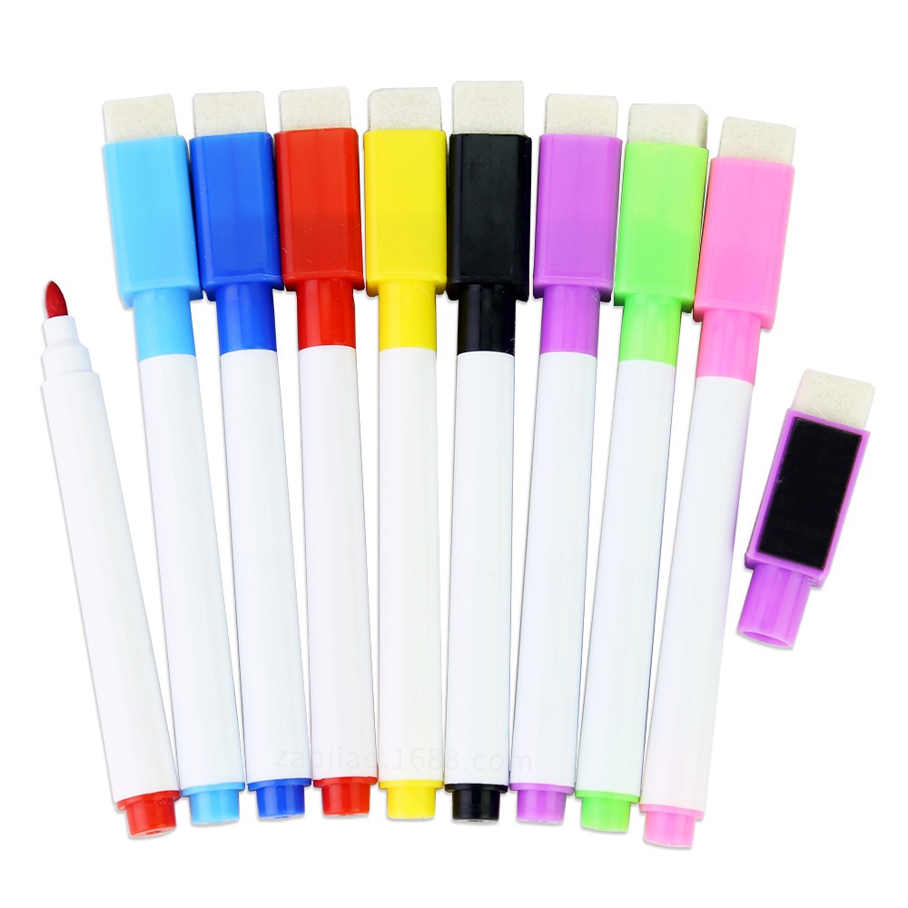 

Magnetic Whiteboard Pen Drawing and Recording Magnet Erasable Dry White Board Markers For Office School Supplies DLH379