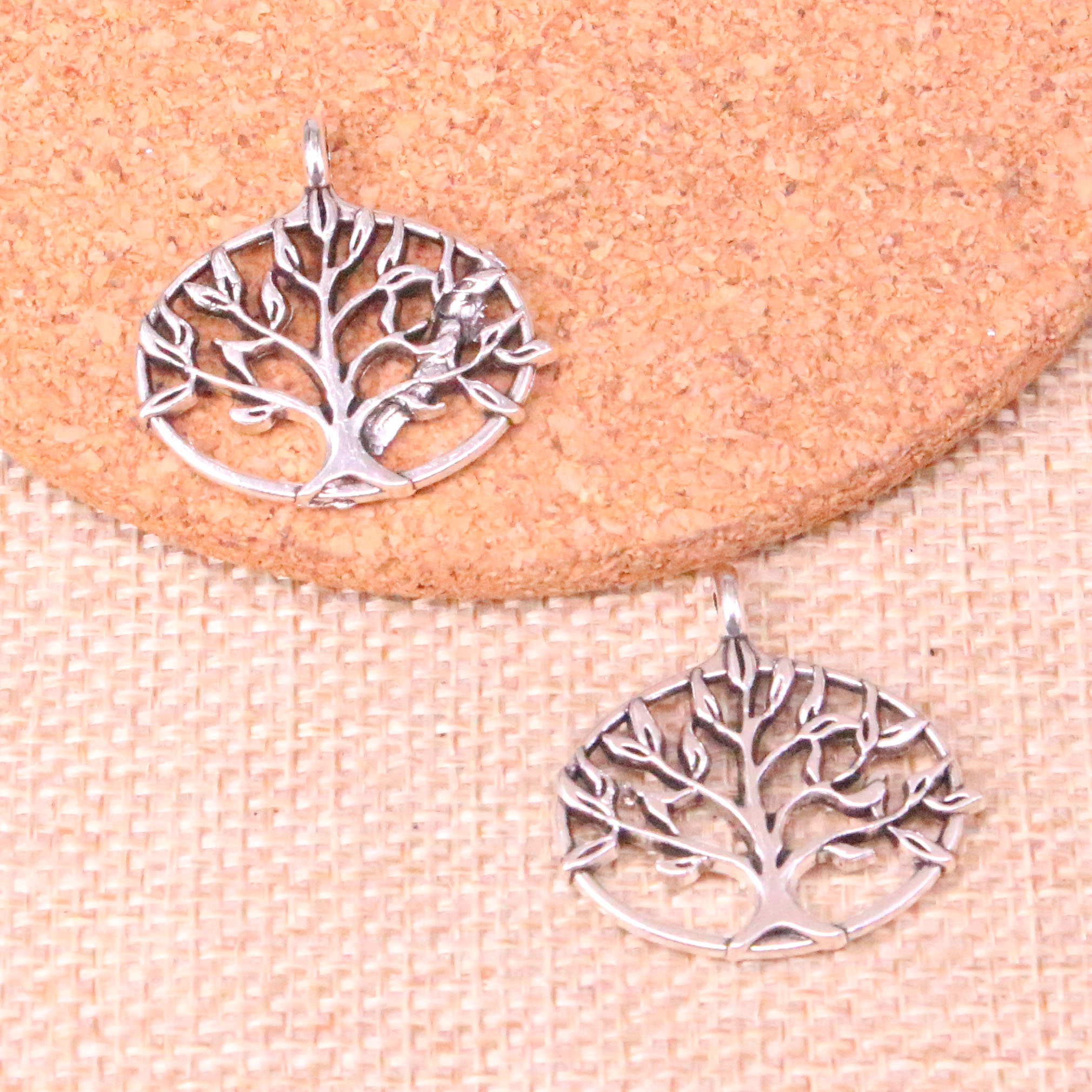 

41pcs Charms life tree 27*27mm Antique Making pendant fit,Vintage Tibetan Silver,DIY Handmade Jewelry, Bronze;silver